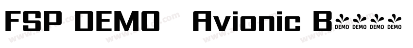 FSP DEMO   Avionic B字体转换